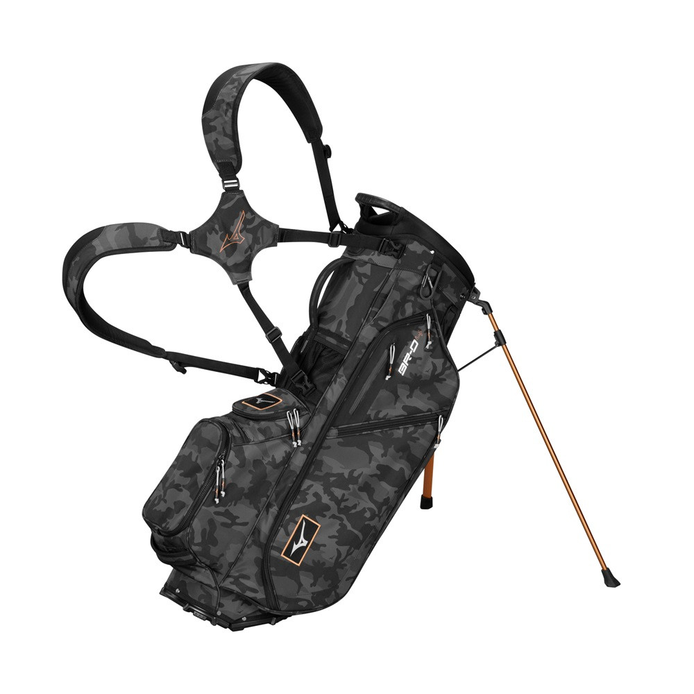 ミズノ　BR-D4 スタンド付きゴルフバッグ 黒 Mizuno Golf 2026 BR-D4 Stand Bag - Maple Hill Golf